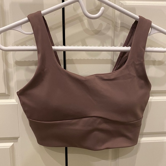 Gymshark Longline Sports Bra Brown Size S - Picture 2 of 5